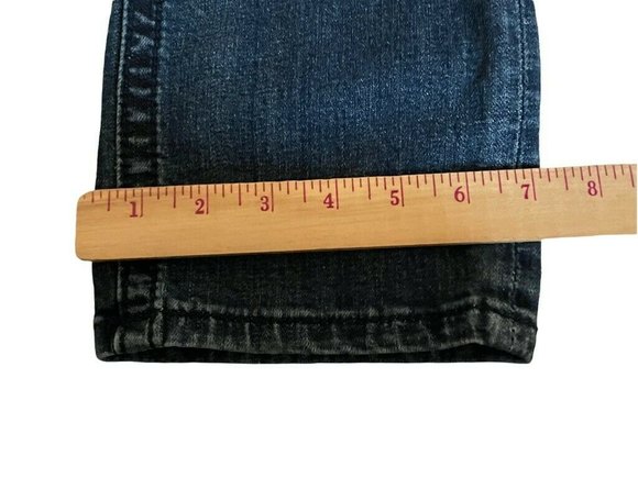 Miss Me Capri SZ 28 Embellished Bling Womens Cropped Blue Denim Jeans - Picture 10 of 12